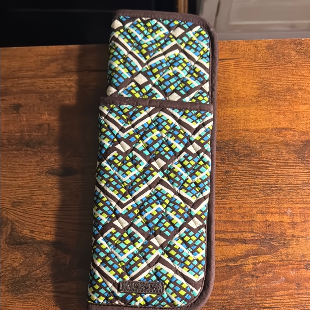 Vera Bradley Rain Forest Dual Flat Iron Curling Iron Pouch for Travel/Storage